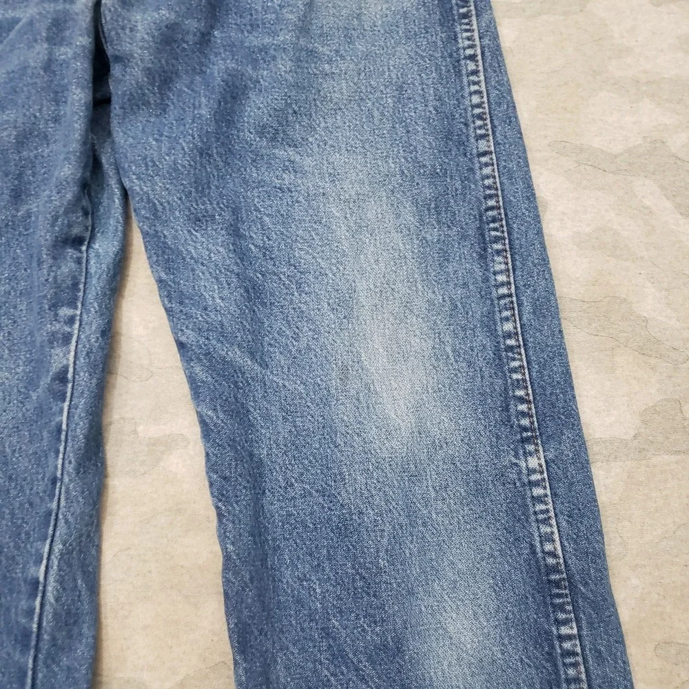 Vintage Wrangler 13MWZ Jeans Mens 32x34 Blue 13MWZ Whiskered Cowboy Cut Western